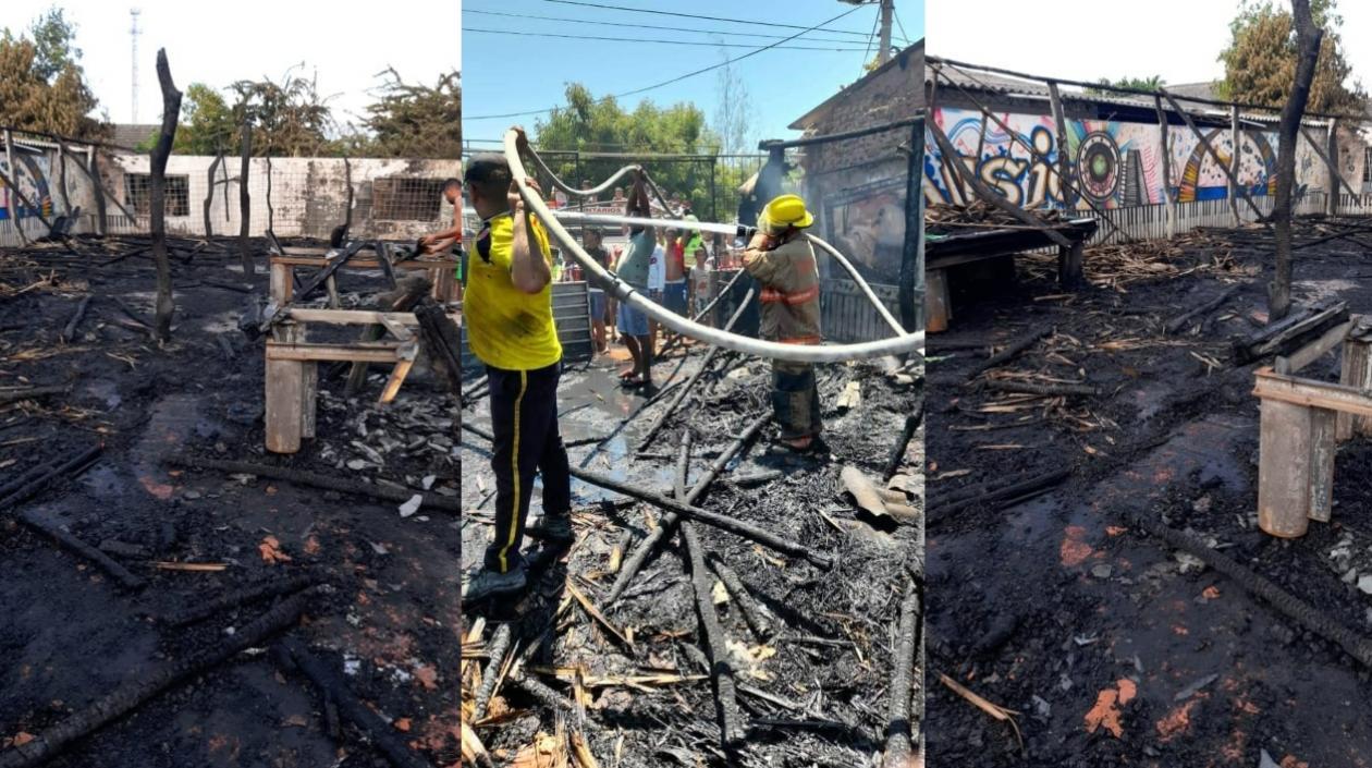 Incendio en Remolino, Magdalena. 