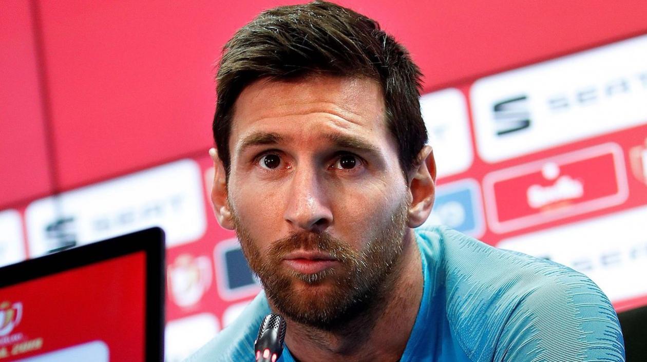 Lionel Messi, jugador argentino.