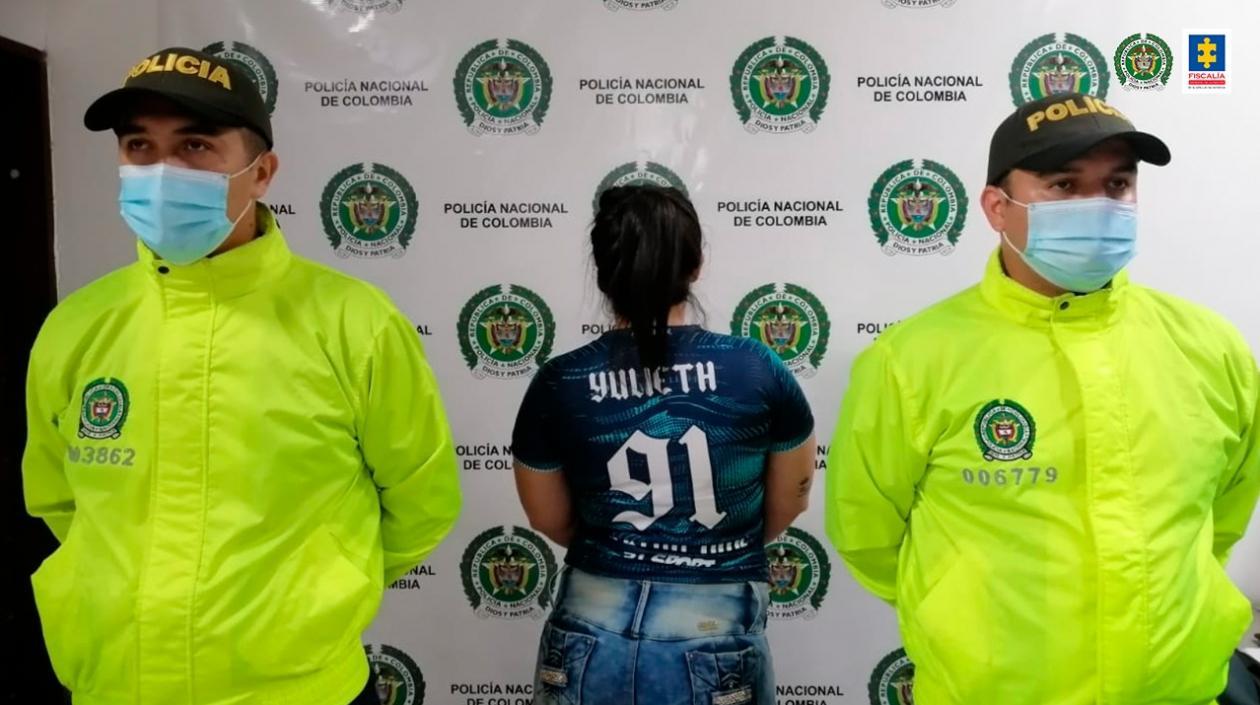 La mujer fue asegurada en centro carcelario de manera preventiva. 