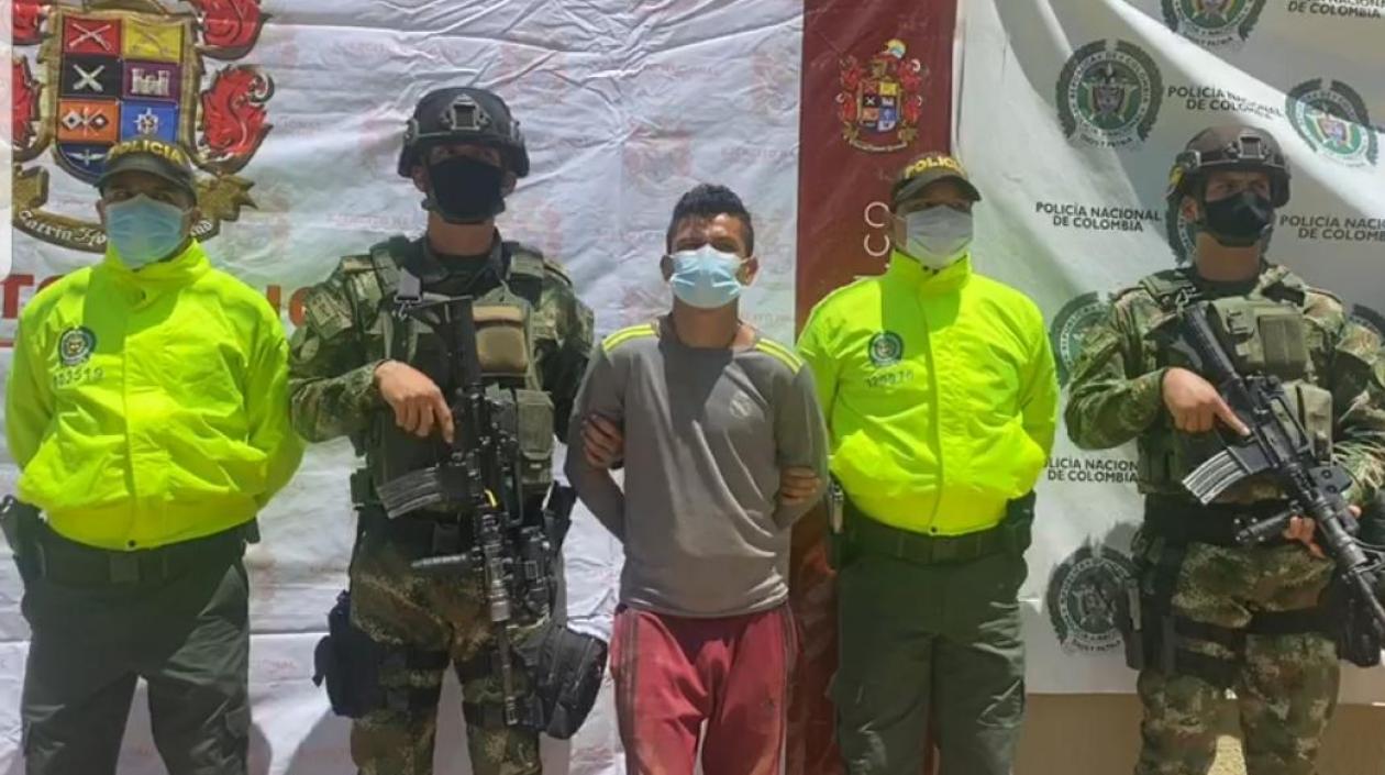 La captura fue realizada por la Policía y el Ejército. 