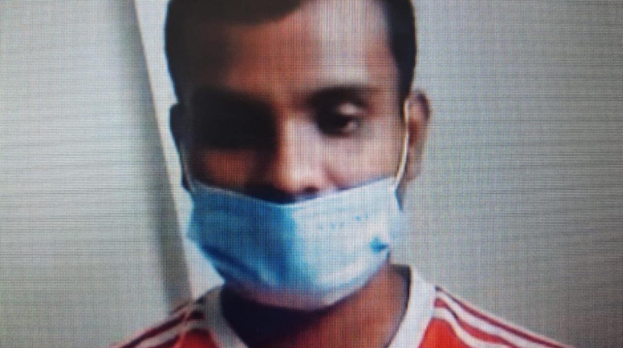 El hincha Julián Mateo Molina Fonseca.