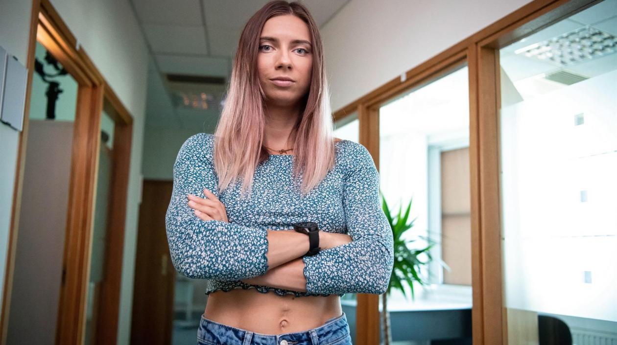 Krystsina Tsimanouskaya, atleta bielorrusa. 