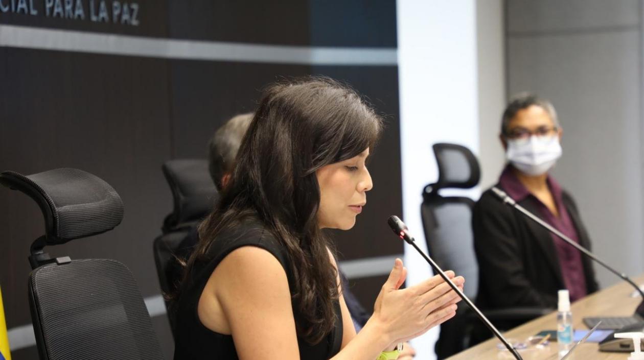 La magistrada de la JEP, Lily Rueda.