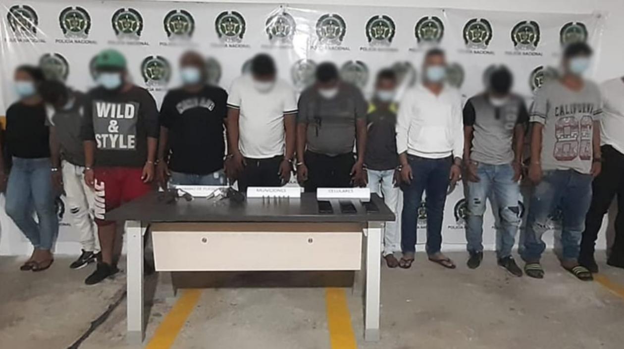 Los capturados quedaron a disposición de la Fiscalía. 