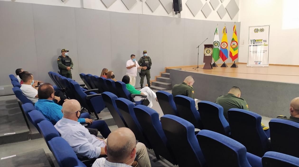 Reunión del Gaula de la Policía. 