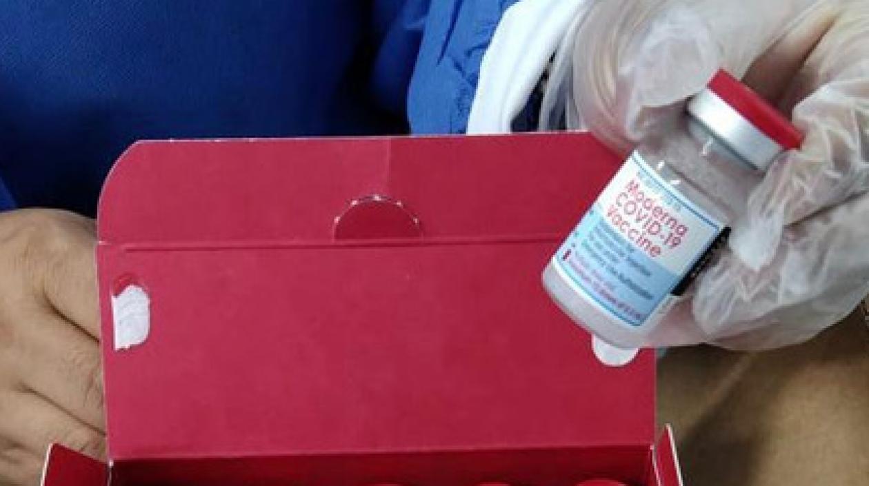 Vacuna de Moderna para Covid-19.