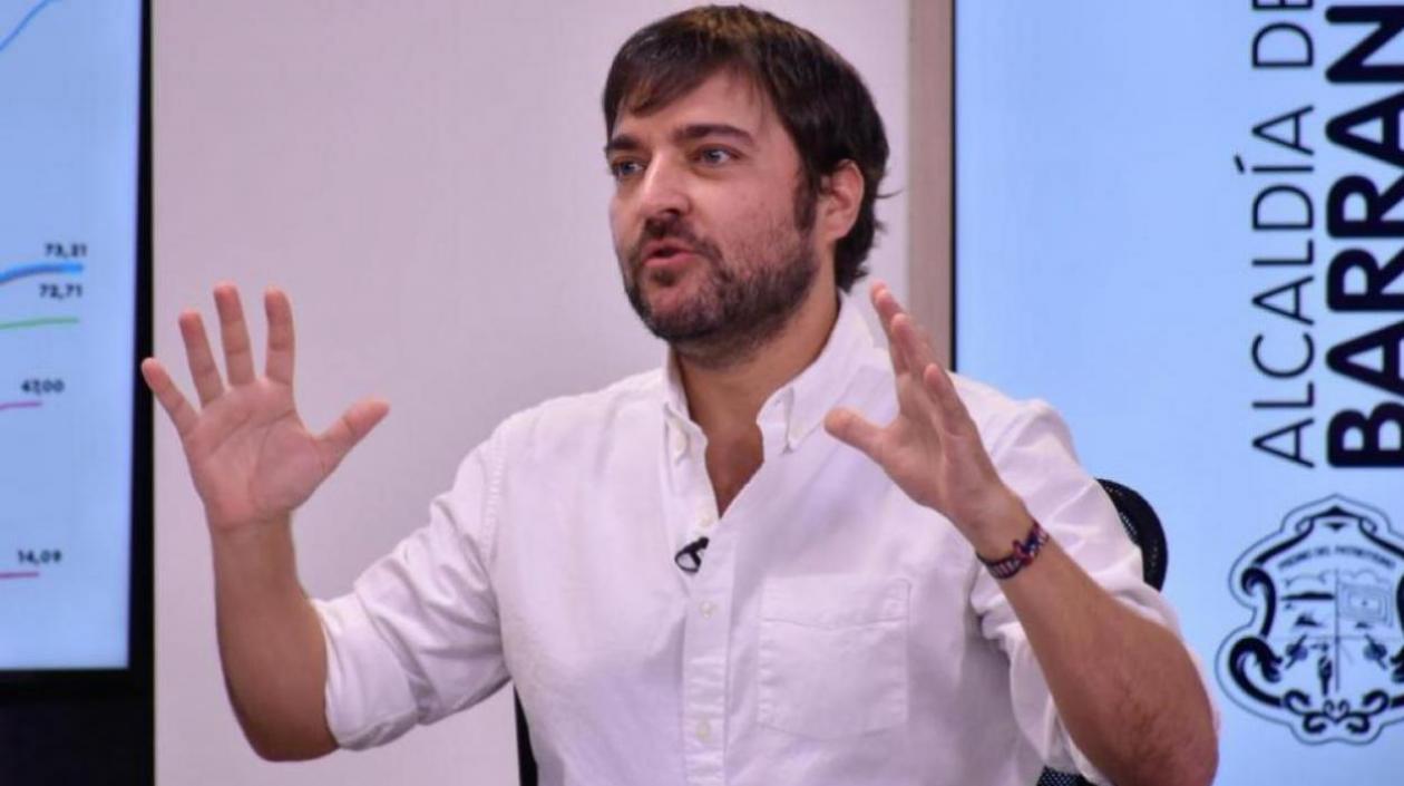 El Alcalde de Barranquilla, Jaime Pumarejo.