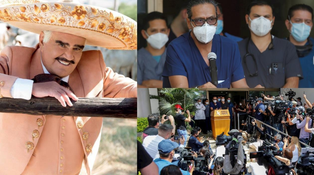 El estado de salud del cantante Vicente Fernández fue entregado por el neurocirujano Francisco López González. 