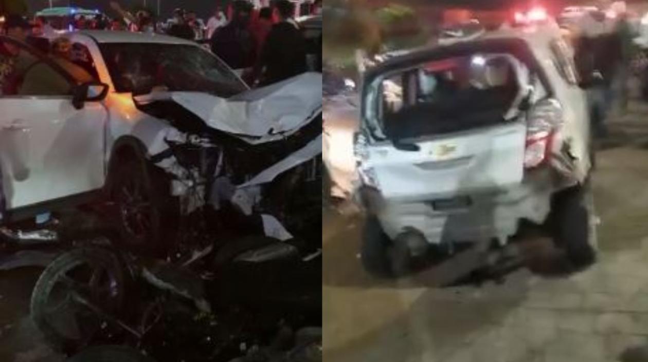Imágenes del accidente.