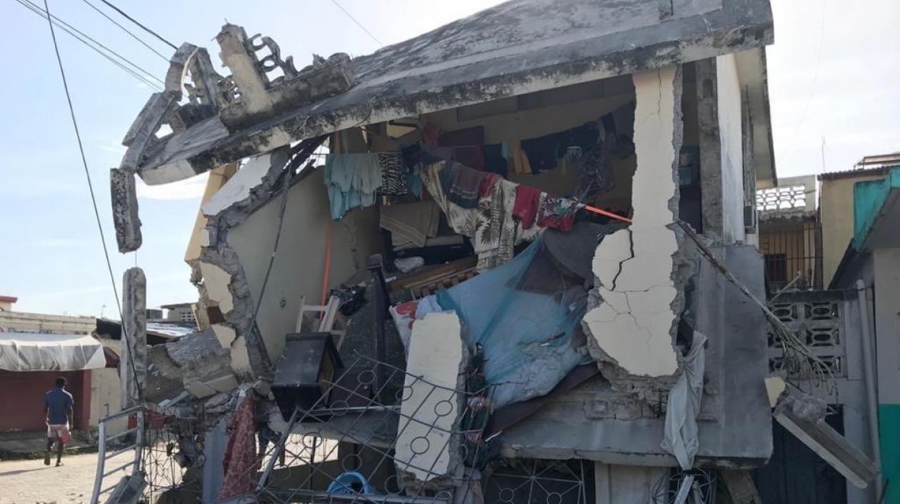 Imagen de la destrucción.