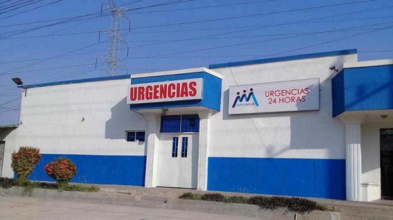 IPS Agrupasalud, a donde fue llevado el menor de edad. 