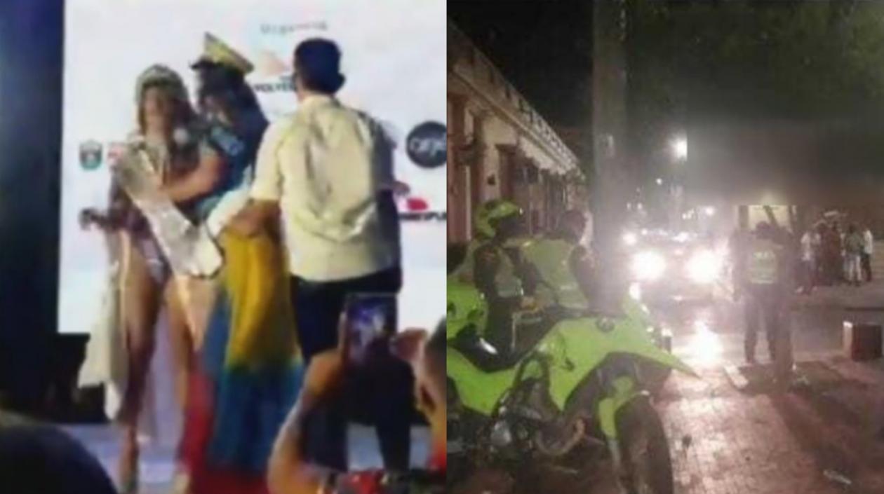 La Policía tuvo que intervenir en la riña. 