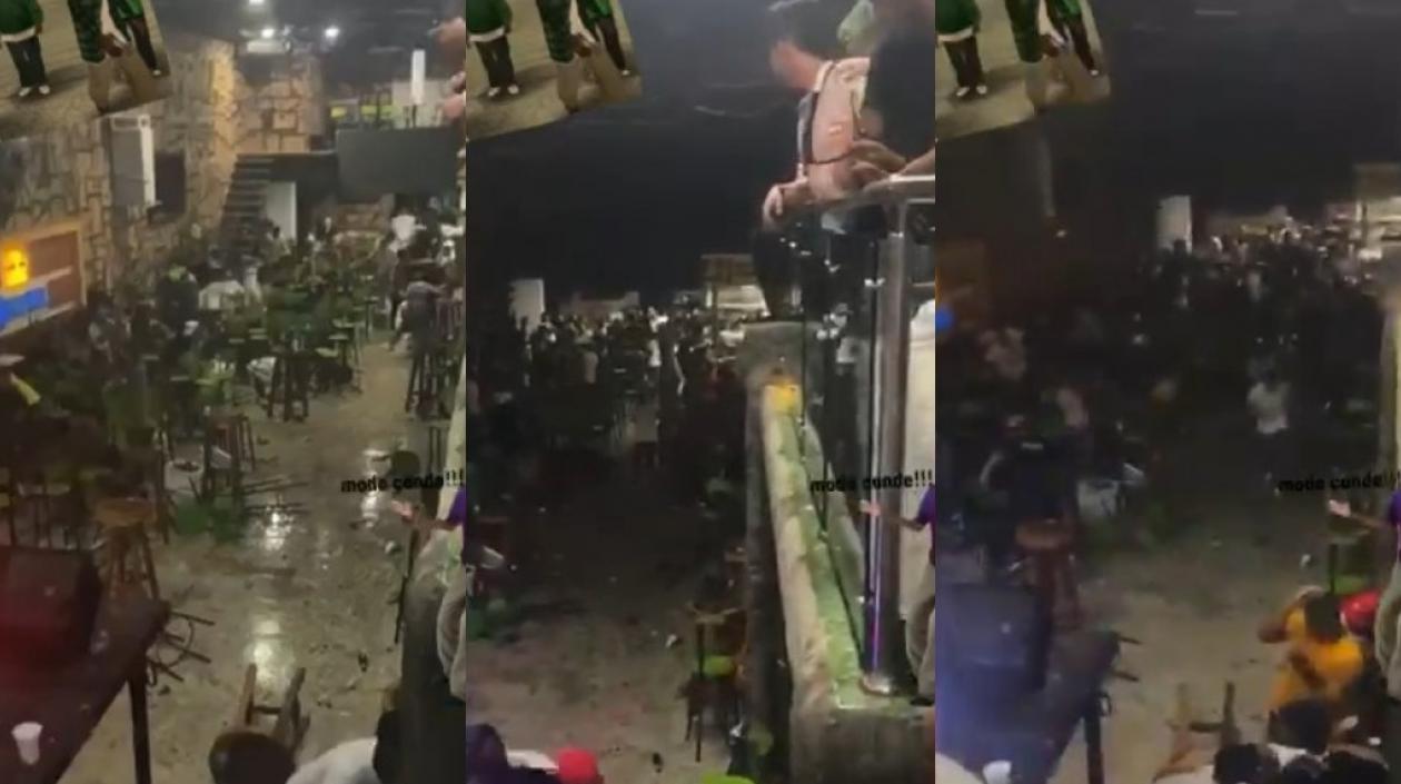 Pelea en discoteca de la carrera 8. 