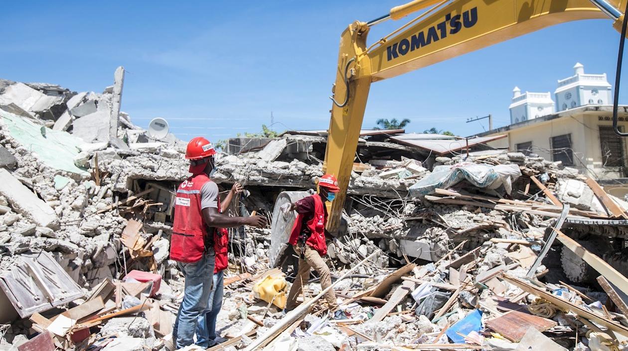 Imagen de las labores de rescate.