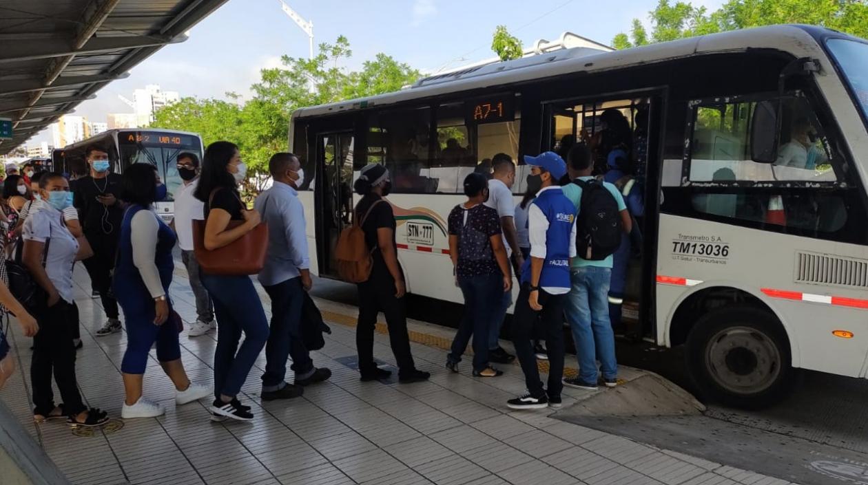 Así se ve la estación Joe Arroyo de Transmetro.