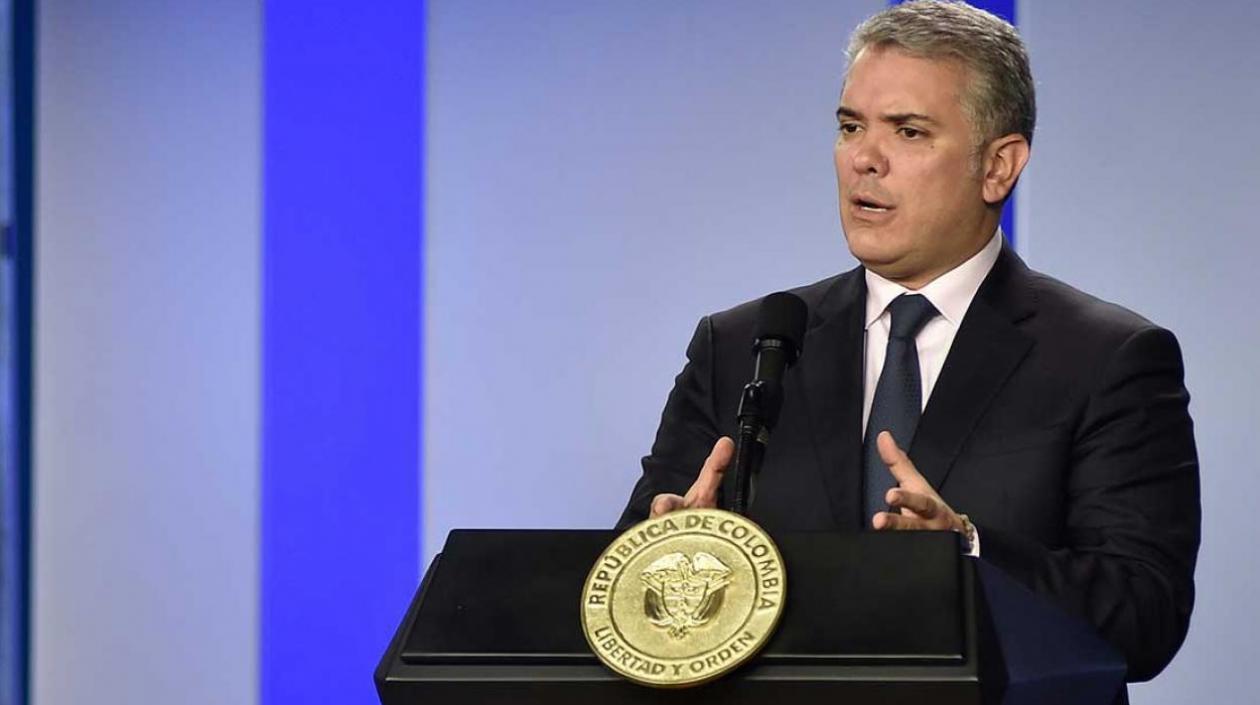El Presidente de la República, Iván Duque.