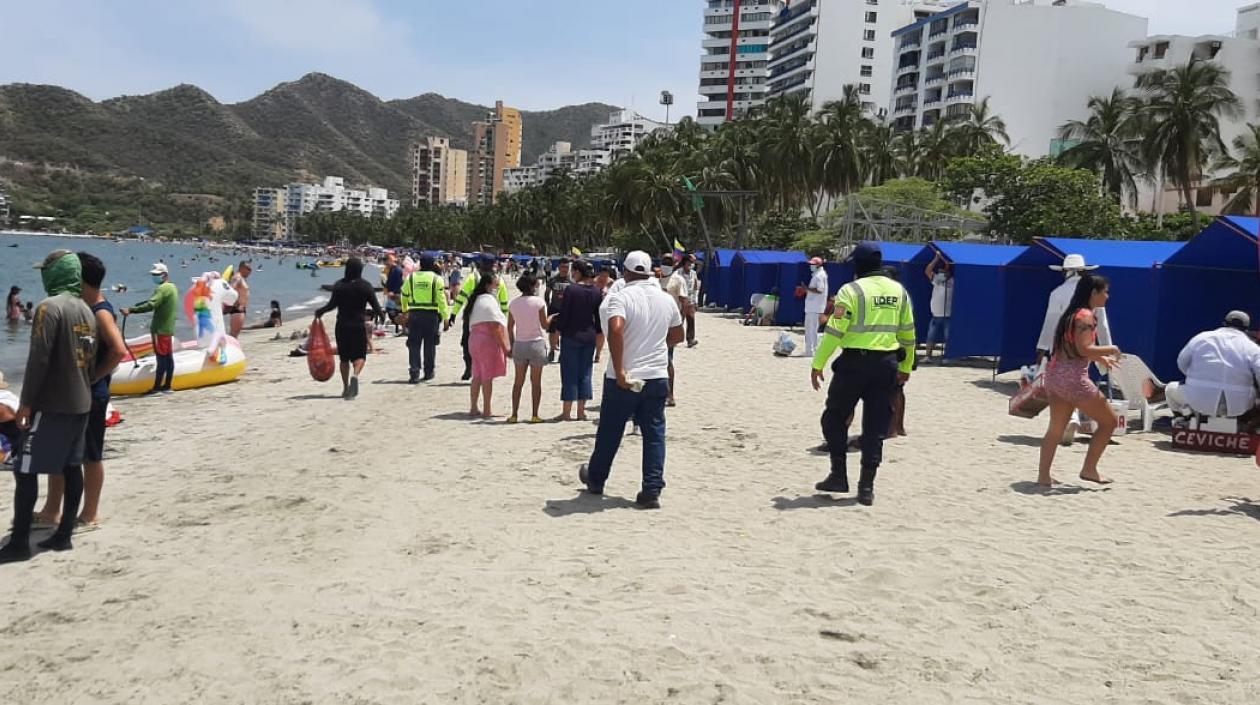 Playa de El Rodadero.