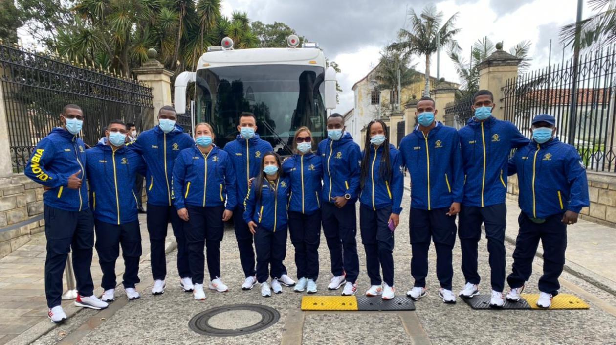 Deportistas colombianos para los Juegos Paralímpicos. 