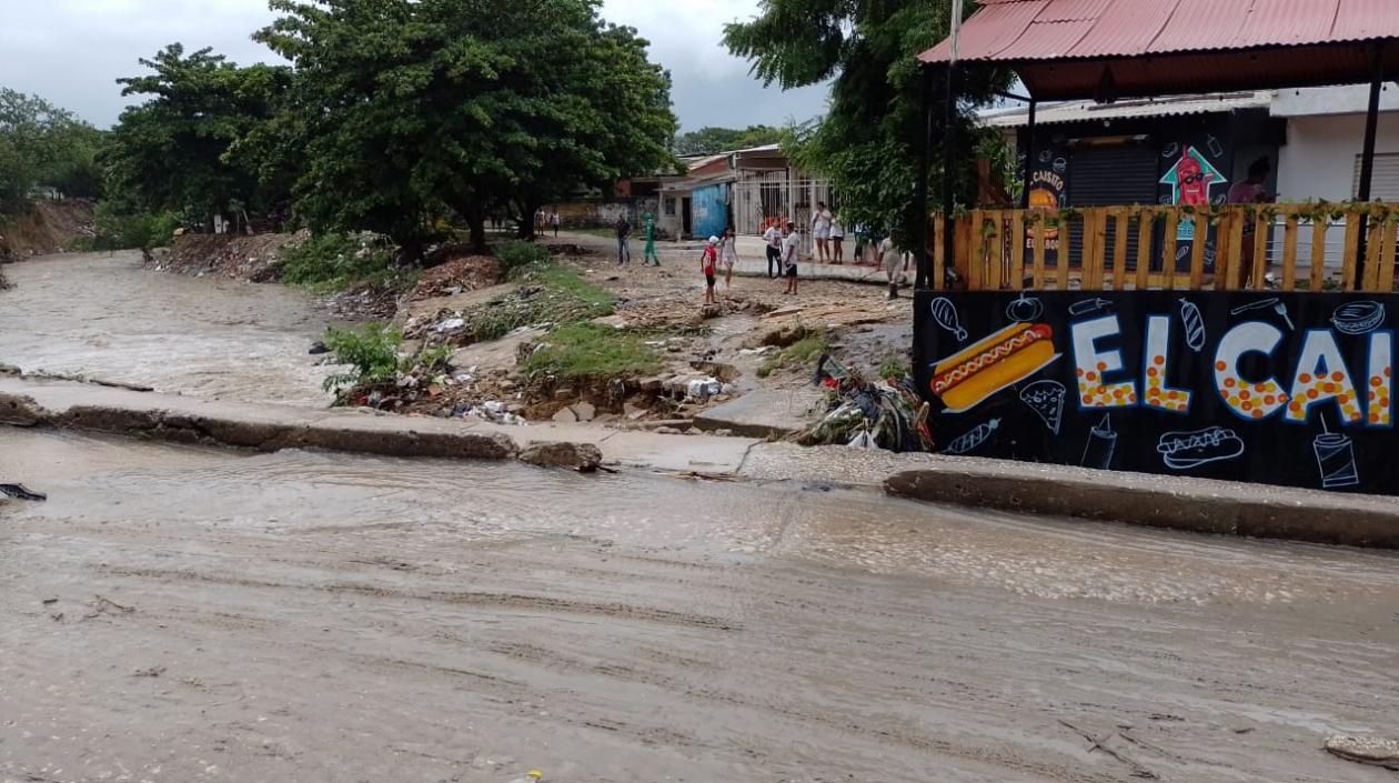 Aspecto del arroyo en Manuela Beltrán. 