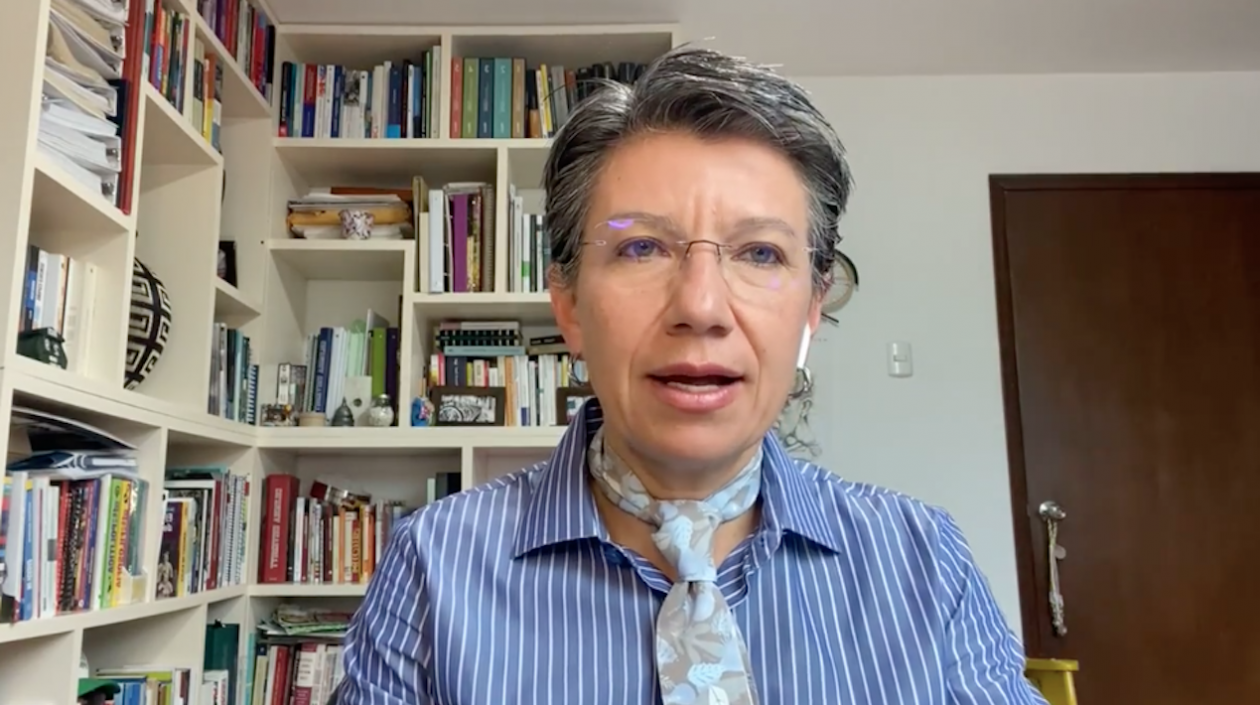 Claudia López, alcaldesa de Bogotá.