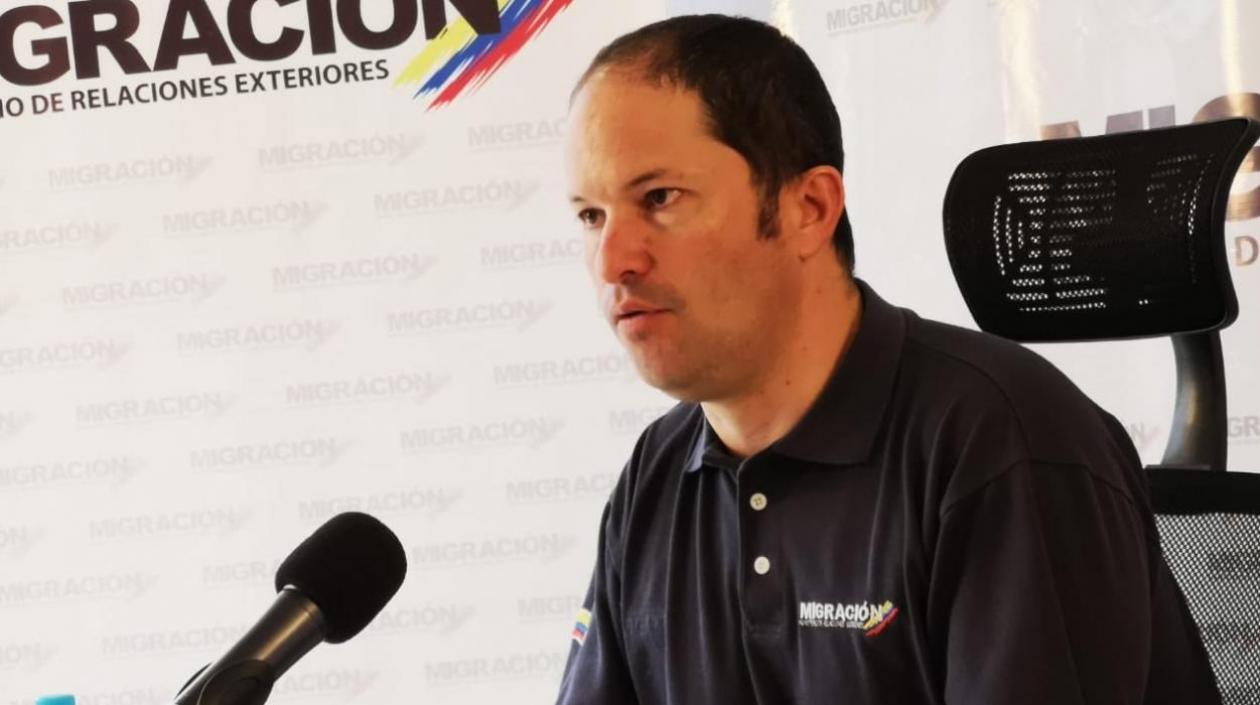 El director de Migración Colombia, Juan Francisco Espinosa.
