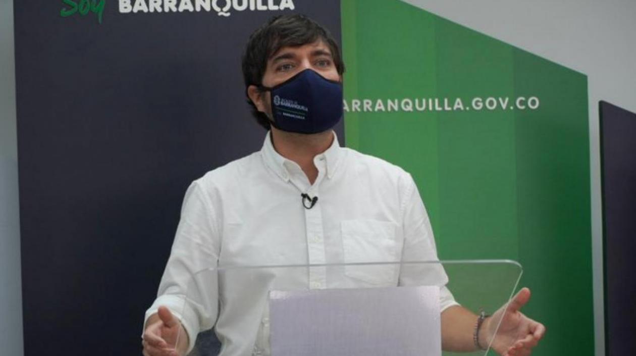 El Alcalde de Barranquilla, Jaime Pumarejo.