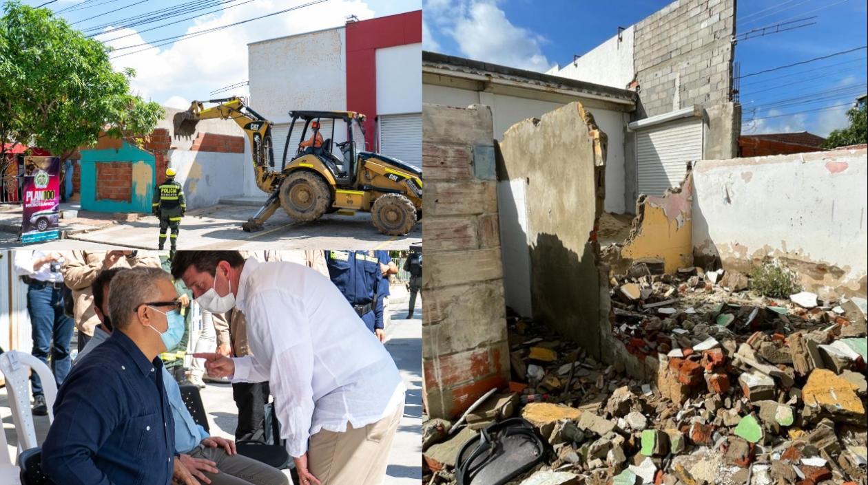 Iván Duque, presidente de Colombia, en el barrio Evaristo Sourdís.