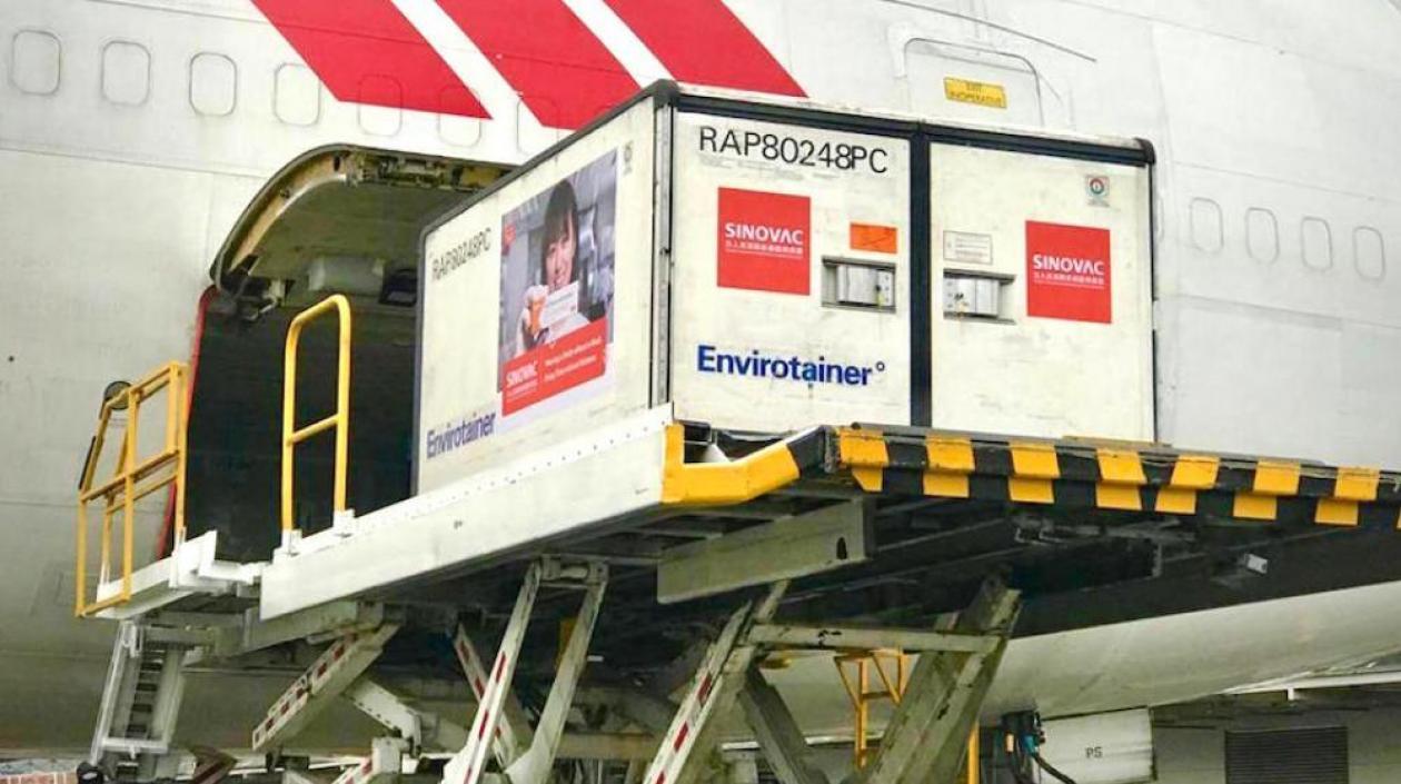 Lote de vacunas Coronavac desarrolladas por Sinovac.