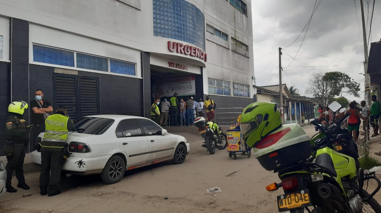 La víctima fue llevada a la Clínica Porvenir. 
