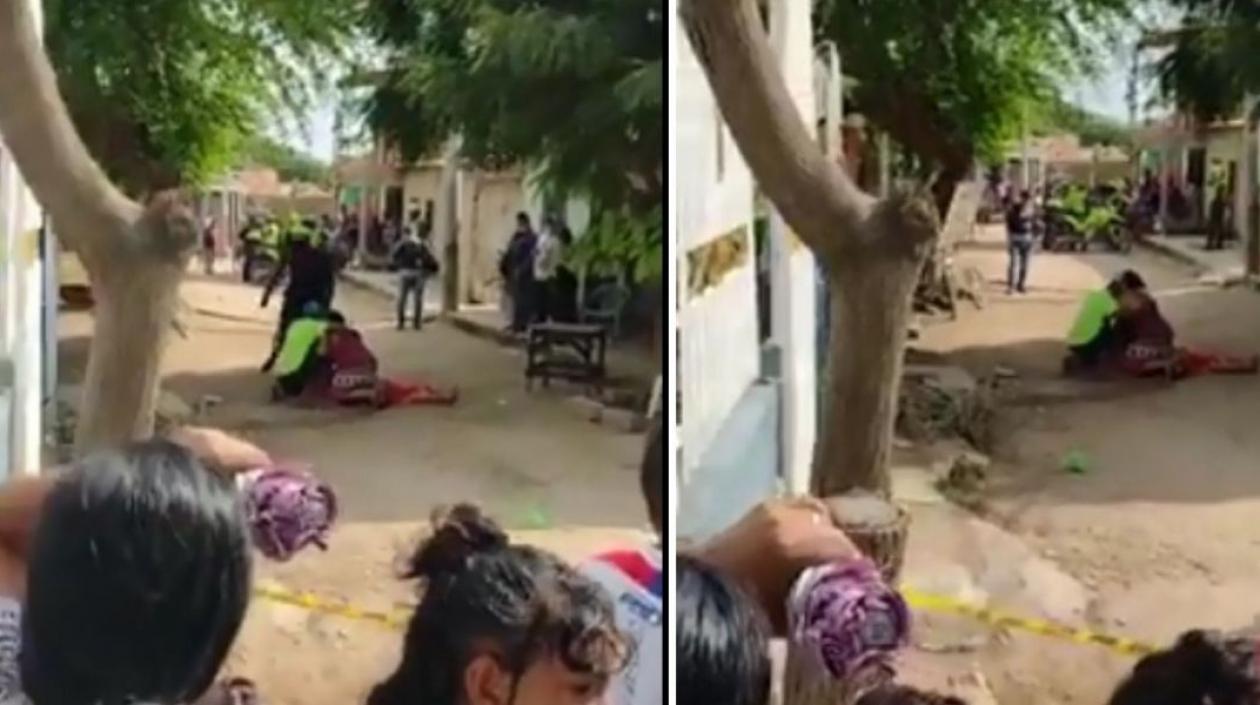 La mujer murió en el mismo lugar de los hechos. 