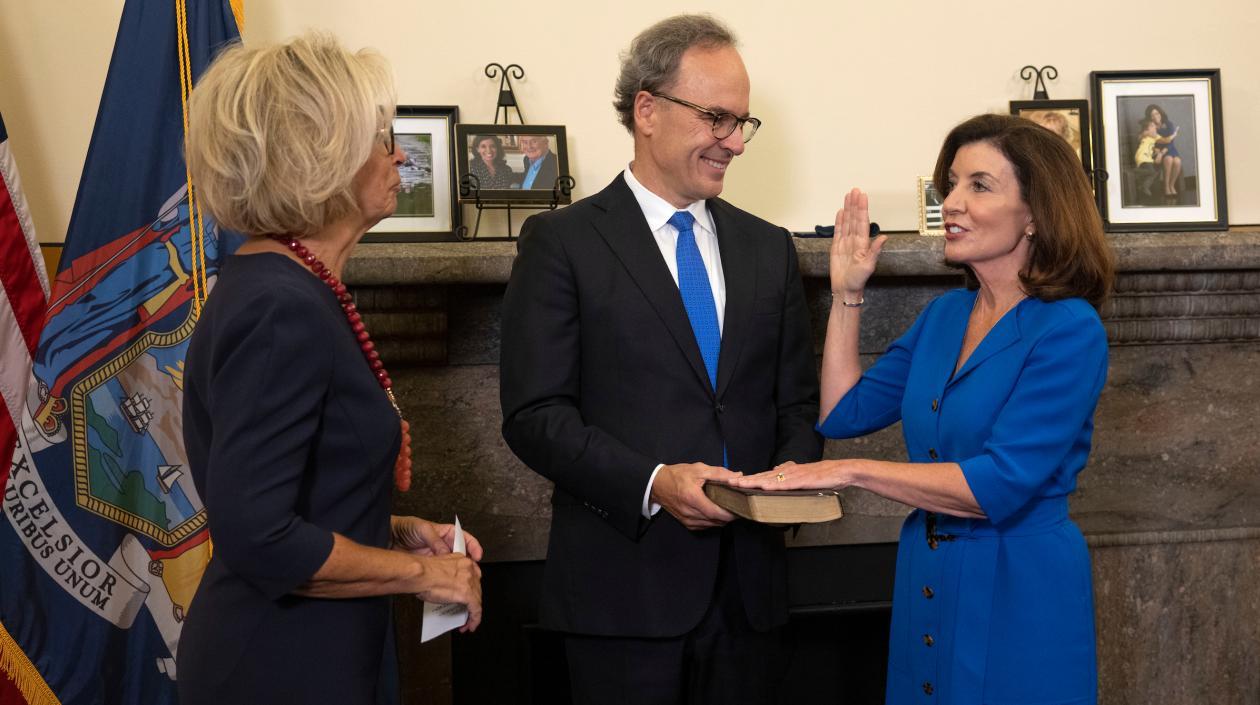 La nueva gobernadora de Nueva York, Kathy Hochul.