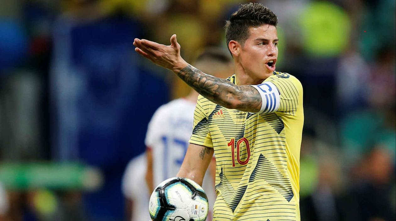 James Rodríguez, jugador colombiano. 