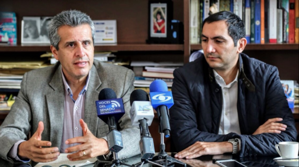 Luis Fernando Velasco y David Barguil, senadores de la República.