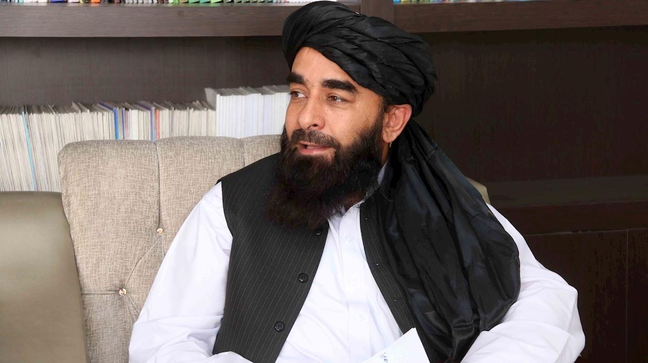 Zabiullah Mujahid, portavoz oficial de los talibanes.