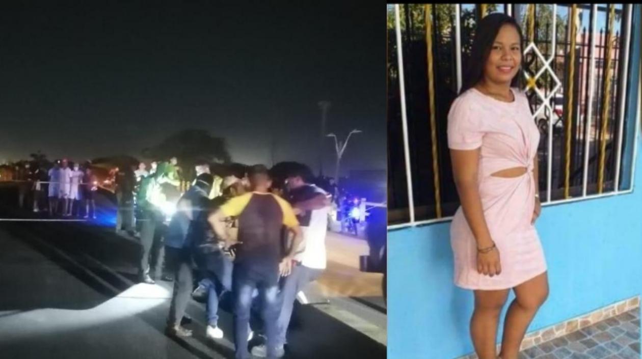 Ibis Damaris García murió en el mismo lugar del accidente. 