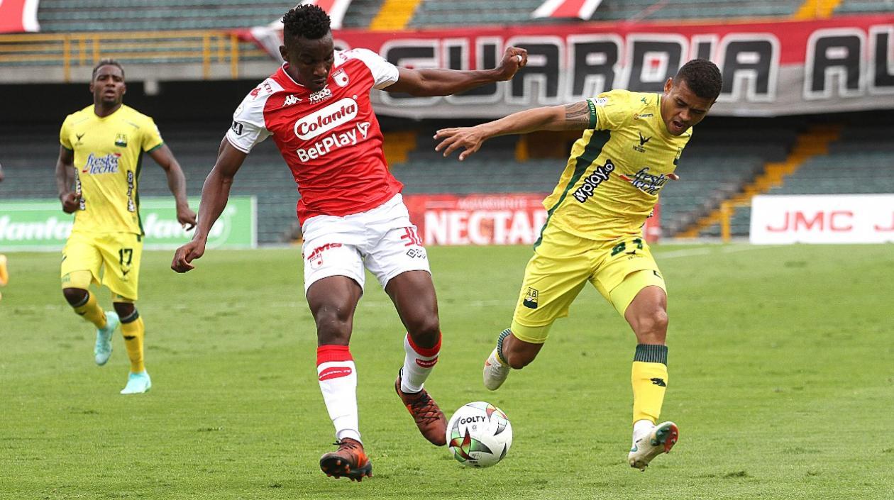 Dairon Mosquera, jugador de Santa Fe. 