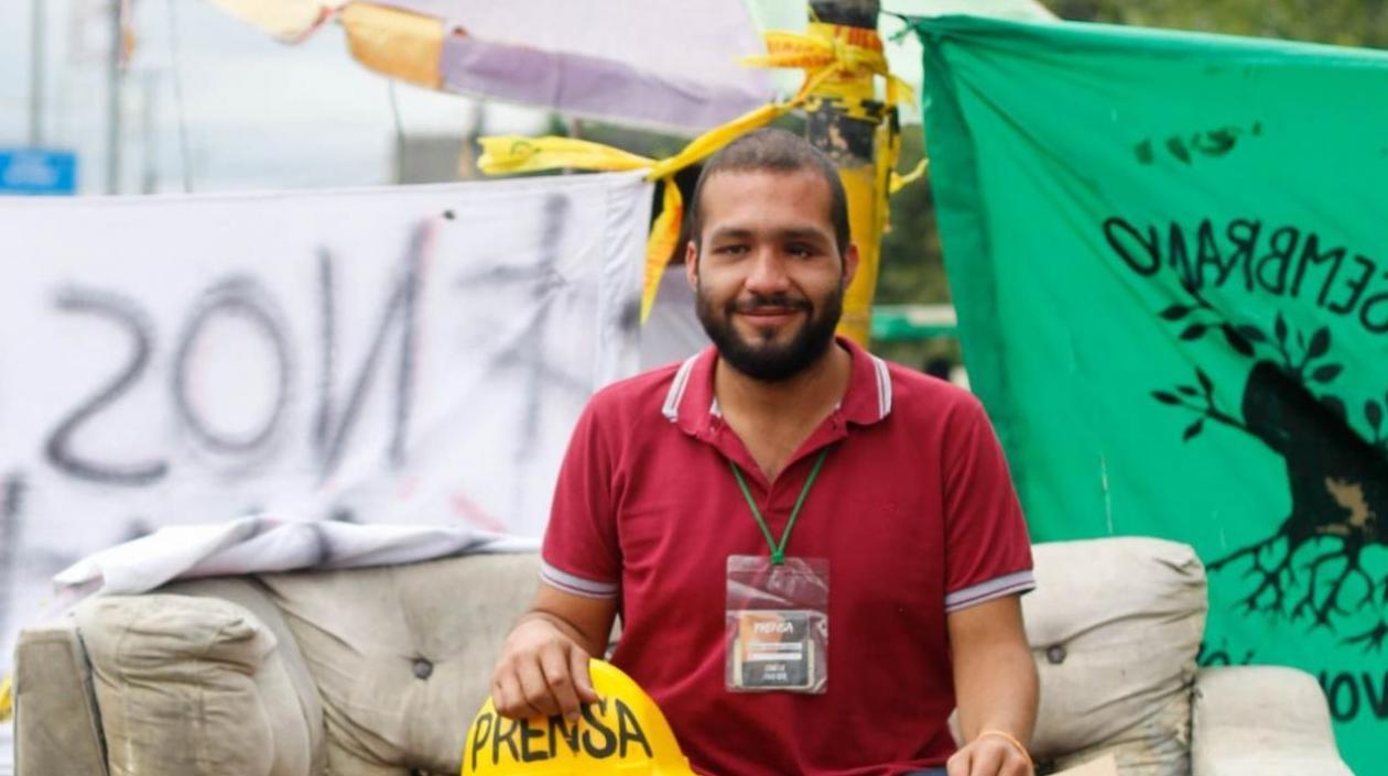 El líder estudiantil Esteban Mosquera.