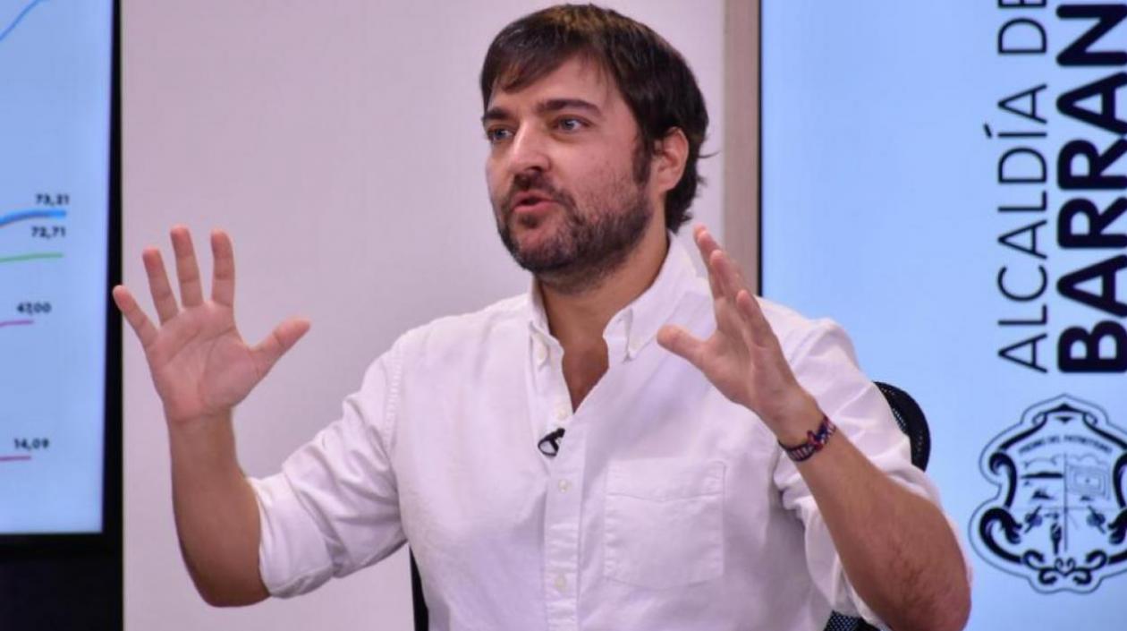 El Alcalde de Barranquilla, Jaime Pumarejo.
