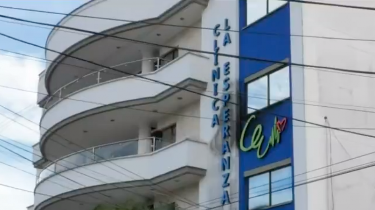 Fachada de la Clínica La Esperanza de Montería.