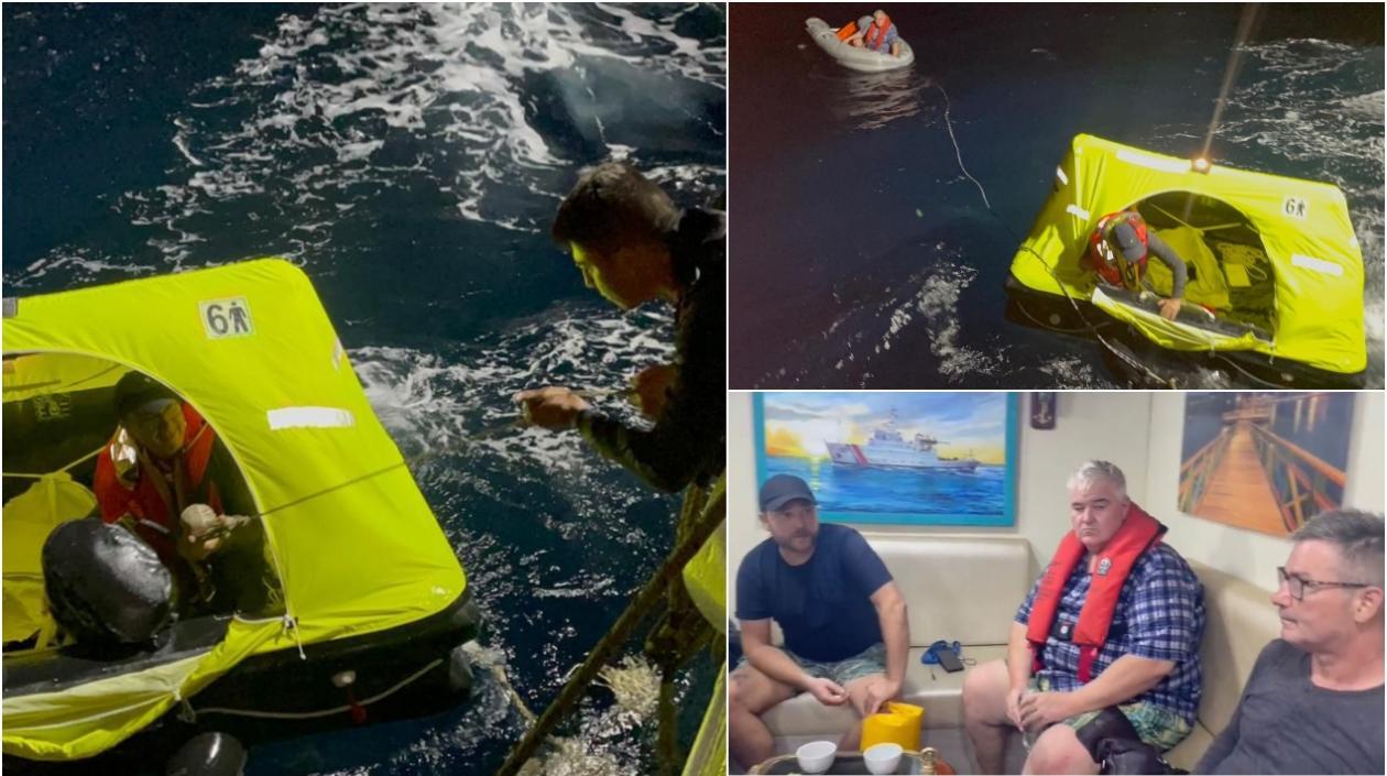 El rescate de los dos irlandeses y un inglés estuvo a cargo de la Dimar, con el apoyo de la Armada y la Fuerza Aérea.