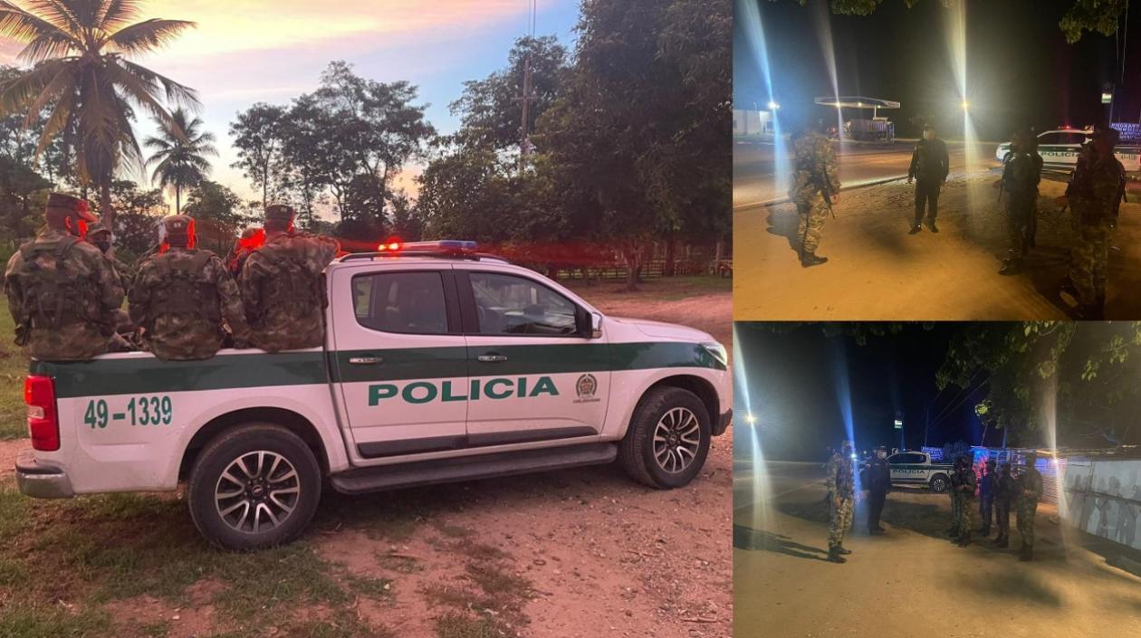 Operativos de la Policía y el Ejército. 