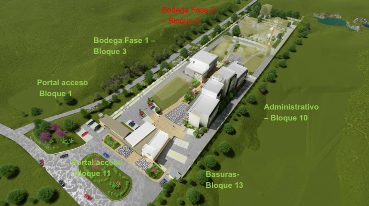 Imagen del render del parque.