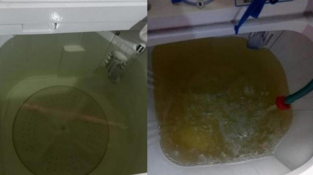 Imágenes de las aguas turbias.