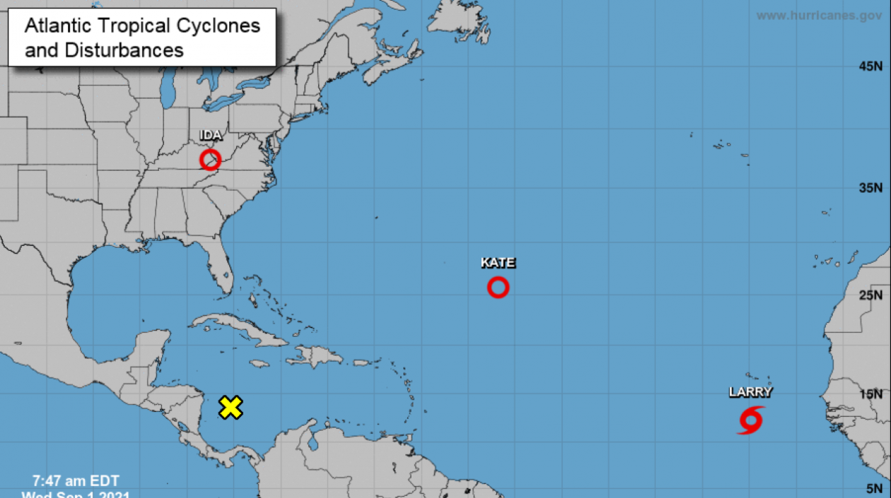 Larry es la nueva tormenta en el Atlántico.