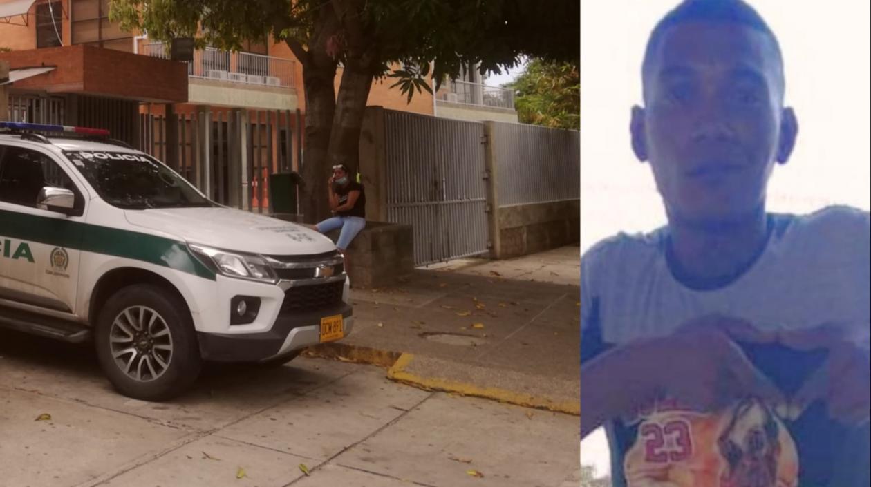 El cuerpo de Onassis Rafael Morillo Garcés fue llevado a Medicina Legal. 