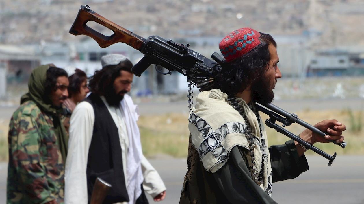 Imagen de los talibanes en Kabul.