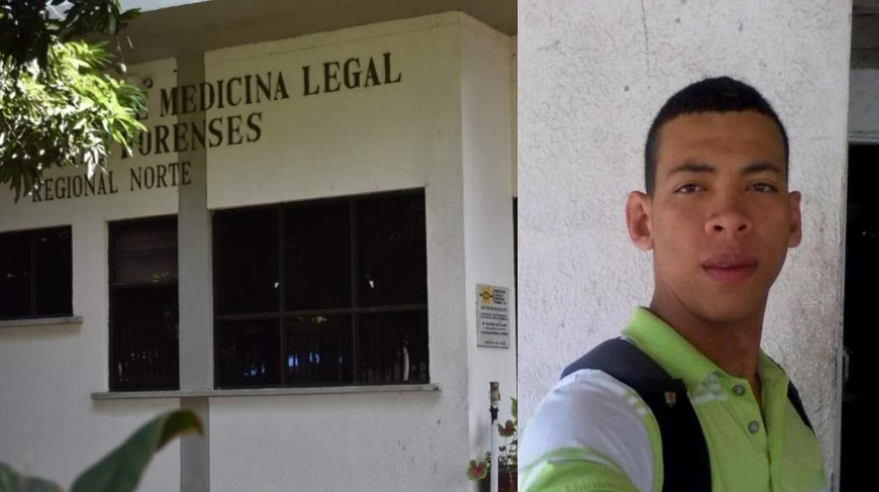 El cadáver de Douglas Loge Arrieta Salazar fue llevado a Medicina Legal. 