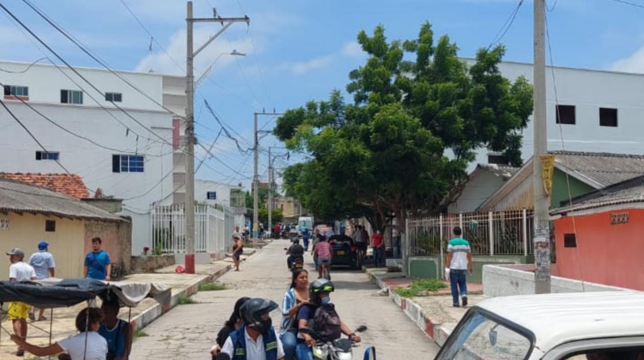 Sector del barrio Buena Esperanza donde ocurrió el doble crimen. 