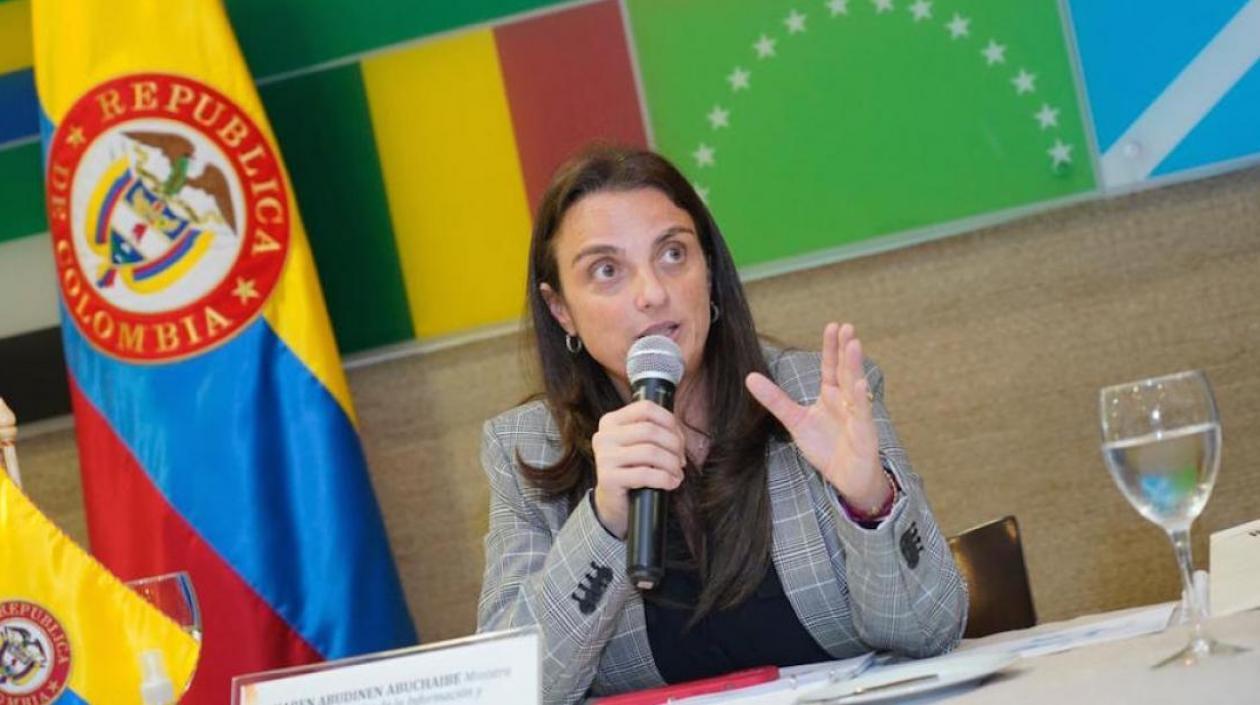 Ministra de las TIC, Karen Abudinen.