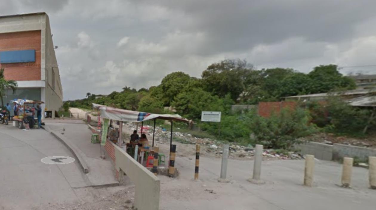 Trocha donde fue encontrado muerto el venezolano. 